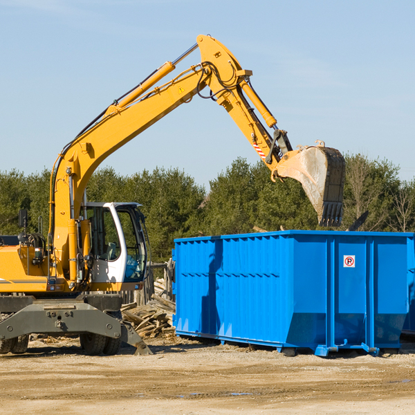 can i choose the location where the residential dumpster will be placed in Hardwick GA